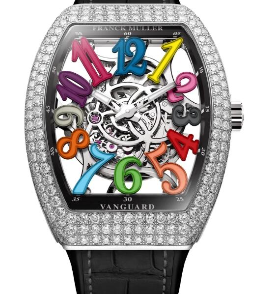 FRANCK MULLER Vanguard Dragon Slim Skeleton Replica Watch V 41 S AT SQT COL DRM D DRAGON